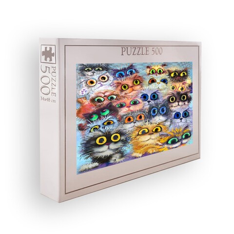 Puzzle, Wallxpert, PZL_0166_500, Multicolor