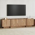 Comoda TV, Nordure, Lowen, 180x46x35 cm, Pin Atlantic / Antracit