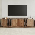 Comoda TV, Nordure, Lowen, 180x46x35 cm, Pin Atlantic / Antracit