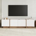 Comoda TV, Nordure, Lowen, 180x46x35 cm, Alb/Pin Atlantic