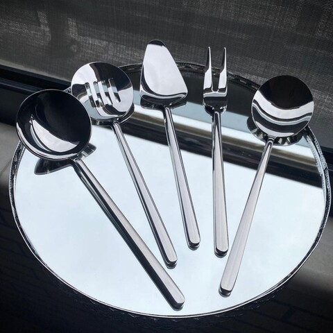 Set ustensile pentru gatit, Hermia, 645DRM1104, Polonic pentru sos: 20,5 cm, Argintiu