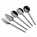 Set ustensile pentru gatit, Hermia, 645DRM1125, Polonic pentru sos: 21 cm (1 bucată), Negru