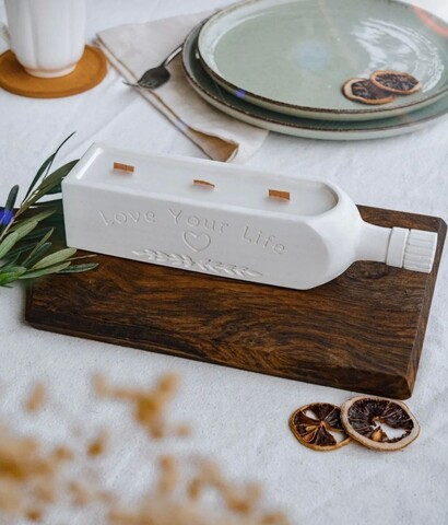 Lumanare, Ers1236, 25x6.5 cm, Alb