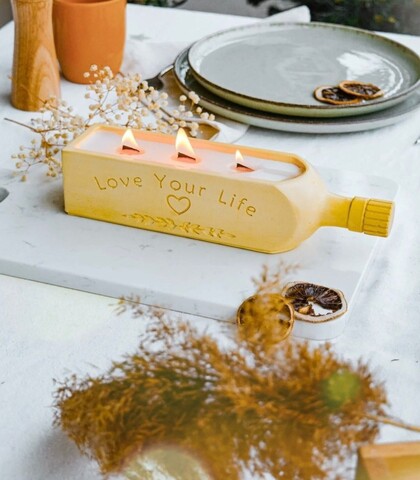 Lumanare, Ers1236, 25x6.5 cm, Galben