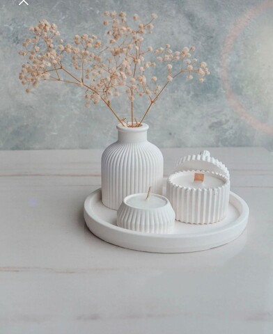 Set de lumanari, Ers1271, Alb