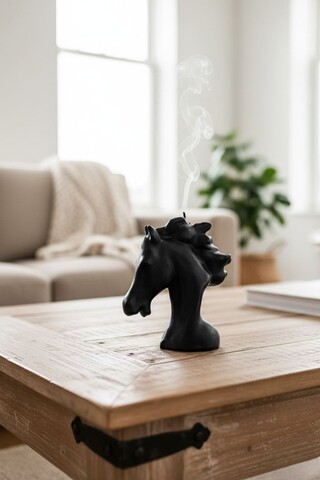 Lumanare, Ers1232, 13x12 cm, Negru