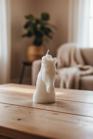 Lumanare, Ers1232, 13x12 cm, Alb