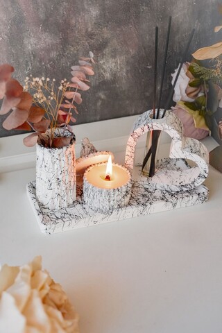 Set de lumanari, Ers1243, Marmura