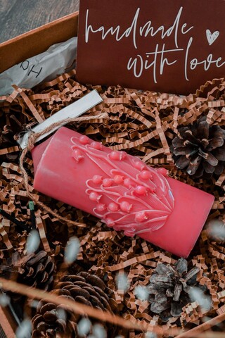 Lumanare, Ers1256, 13x7 cm, Coral