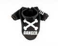Hanorac pentru câini, Paws & Whiskers, Danger Hoodie, Negru