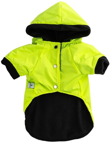 Hanorac pentru câini, Paws & Whiskers, Mebranlı Raincoat, Verde
