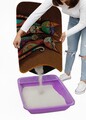 Covoras litiera pentru colectarea granulelor de nisip, Paws & Whiskers, Cat Lıtter Mat 6, Multicolor
