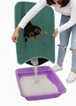 Covoras litiera pentru colectarea granulelor de nisip, Paws & Whiskers, Cat Lıtter Mat 8, Multicolor