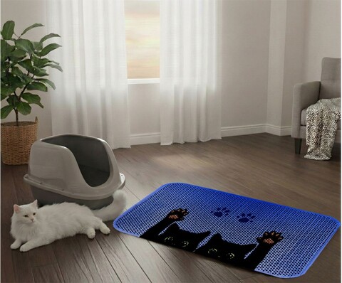 Covoras litiera pentru colectarea granulelor de nisip, Paws & Whiskers, Cat Lıtter Mat 10, Multicolor