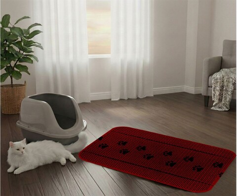 Covoras litiera pentru colectarea granulelor de nisip, Paws & Whiskers, Cat Lıtter Mat 14, Multicolor