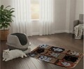 Covoras litiera pentru colectarea granulelor de nisip, Paws & Whiskers, Cat Lıtter Mat 29, Multicolor
