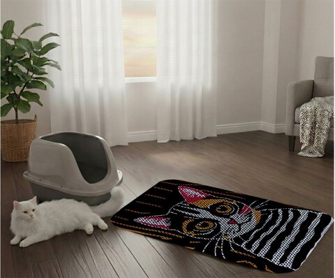 Covoras litiera pentru colectarea granulelor de nisip, Paws & Whiskers, Cat Lıtter Mat 45, Multicolor