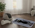 Covoras litiera pentru colectarea granulelor de nisip, Paws & Whiskers, Cat Lıtter Mat 46, Multicolor