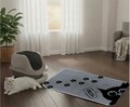 Covoras litiera pentru colectarea granulelor de nisip, Paws & Whiskers, Cat Lıtter Mat 59, Multicolor