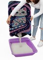 Covoras litiera pentru colectarea granulelor de nisip, Paws & Whiskers, Cat Lıtter Mat 62, Multicolor