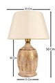 Lampa de masa, Opviq, 687HMY1485, Bej