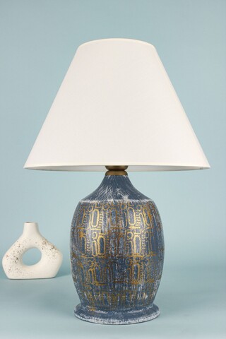 Lampa de masa, Opviq, 687HMY1494, Albastru