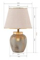 Lampa de masa, Opviq, 687HMY2119, Crem / Aur