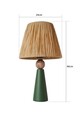 Lampa de masa, Opviq, 687HMY2203, Verde/Maro