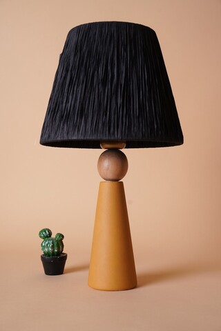 Lampa de masa, Opviq, 687HMY2204, Galben/Negru