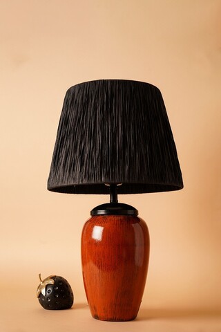 Lampa de masa, Opviq, 687HMY2225, Rosu maro