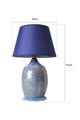 Lampa de masa, Opviq, 687HMY2239, Albastru / Auriu