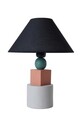 Lampa de masa, Opviq, 687HMY2295, Gri deschis / Roșu-țiglă / Negru / Verde