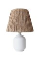 Lampa de masa, Opviq, 687HMY2304, Alb / Stejar