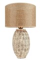 Lampa de masa, Opviq, 687HMY2351, Maro / Crem / Stejar