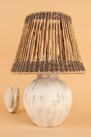 Lampa de masa, Opviq, 687HMY2352, Cremă / Antichitate