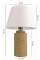 Lampa de masa, Opviq, 687HMY2394, Bej/Alb