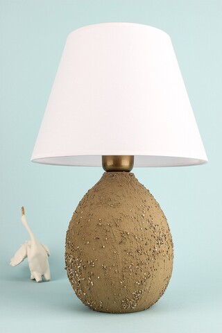 Lampa de masa, Opviq, 687HMY2395, Bej/Alb
