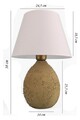 Lampa de masa, Opviq, 687HMY2395, Bej/Alb