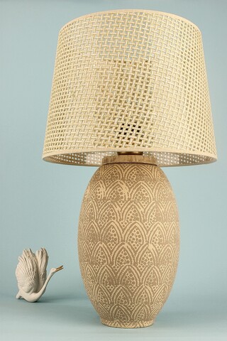 Lampa de masa, Opviq, 687HMY2402, Bej