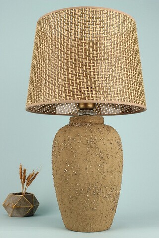 Lampa de masa, Opviq, 687HMY2408, Galben mustar