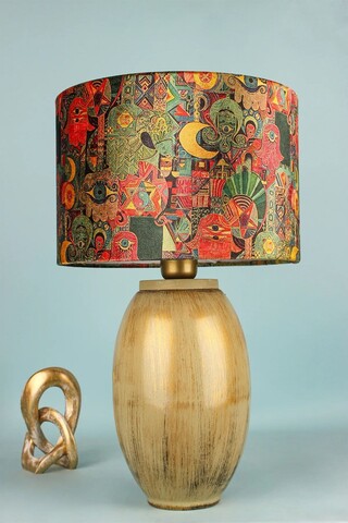 Lampa de masa, Opviq, 687HMY2442, Multicolor