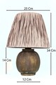 Lampa de masa, Opviq, 687HMY2448, Gri
