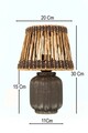 Lampa de masa, Opviq, 687HMY2449, Antichitate / Gri