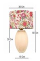 Lampa de masa, Opviq, 687HMY2453, Crem