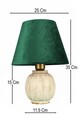Lampa de masa, Opviq, 687HMY2468, Verde