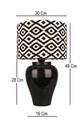 Lampa de masa, Opviq, 687HMY2471, Multicolor