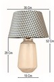 Lampa de masa, Opviq, 687HMY2473, Multicolor