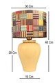 Lampa de masa, Opviq, 687HMY2475, Multicolor