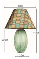 Lampa de masa, Opviq, 687HMY2480, Multicolor
