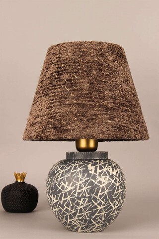 Lampa de masa, Opviq, 687HMY2491, Maro / Gri